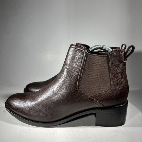 Cole Haan Corinne Chelsea Ankle Boots Womens Size 8.5 B Brown Leather USED ONCE - Picture 1 of 12